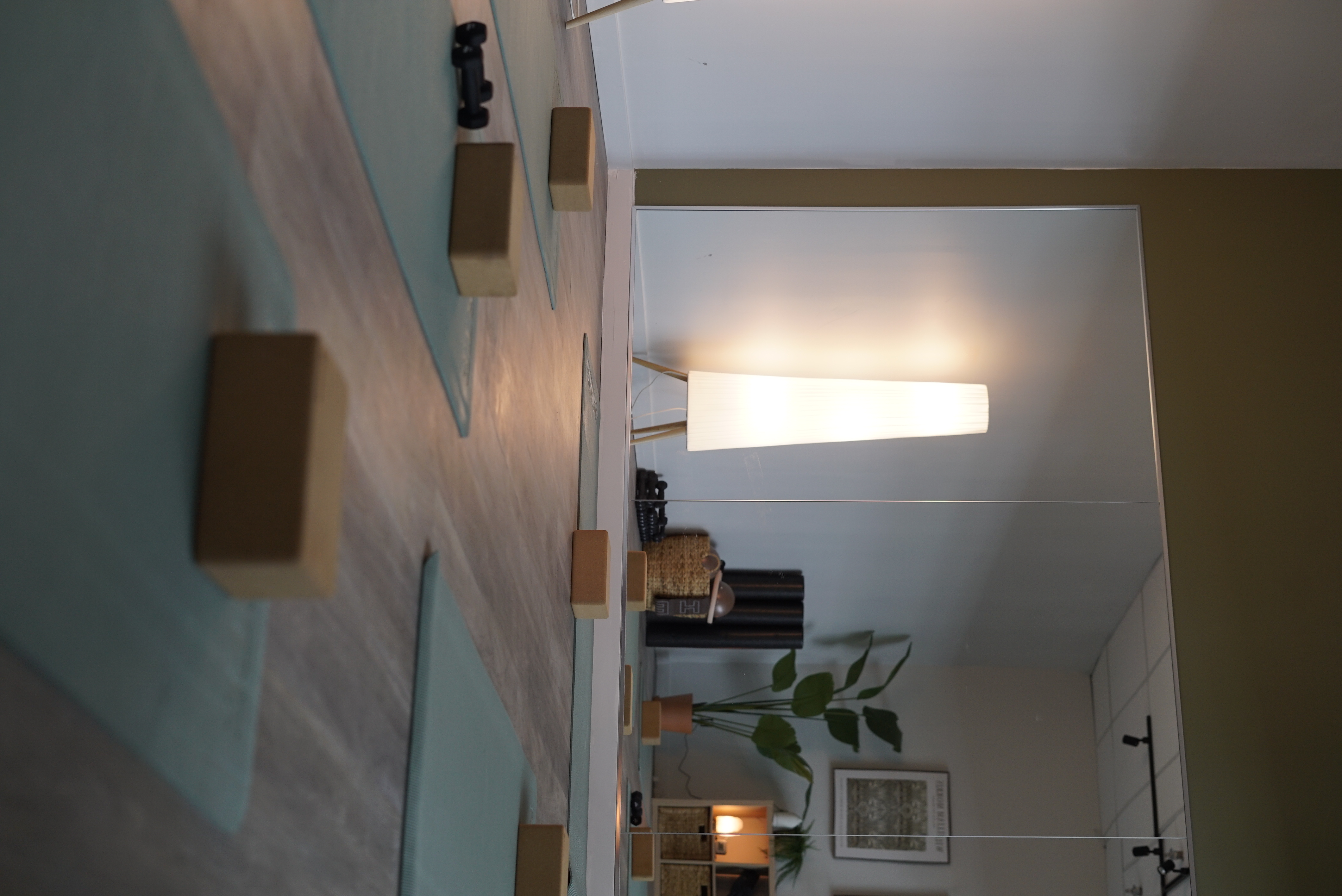 Bright mat Pilates studio in Kirkland with soft lighting